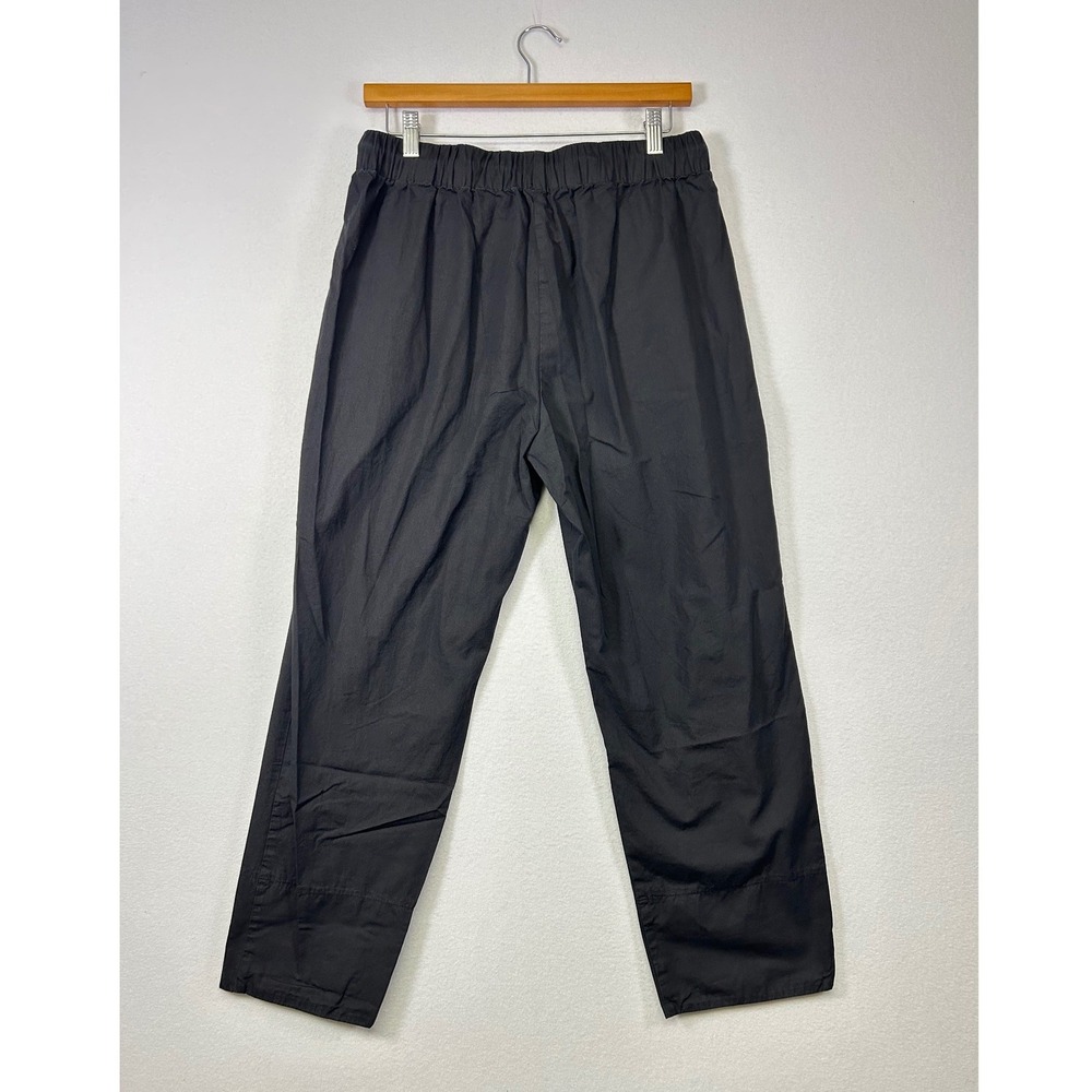 Breathable Minimalist Grade & Gather Women Med Black 100% Cotton Drawstring Pant - Picture 2 of 9
